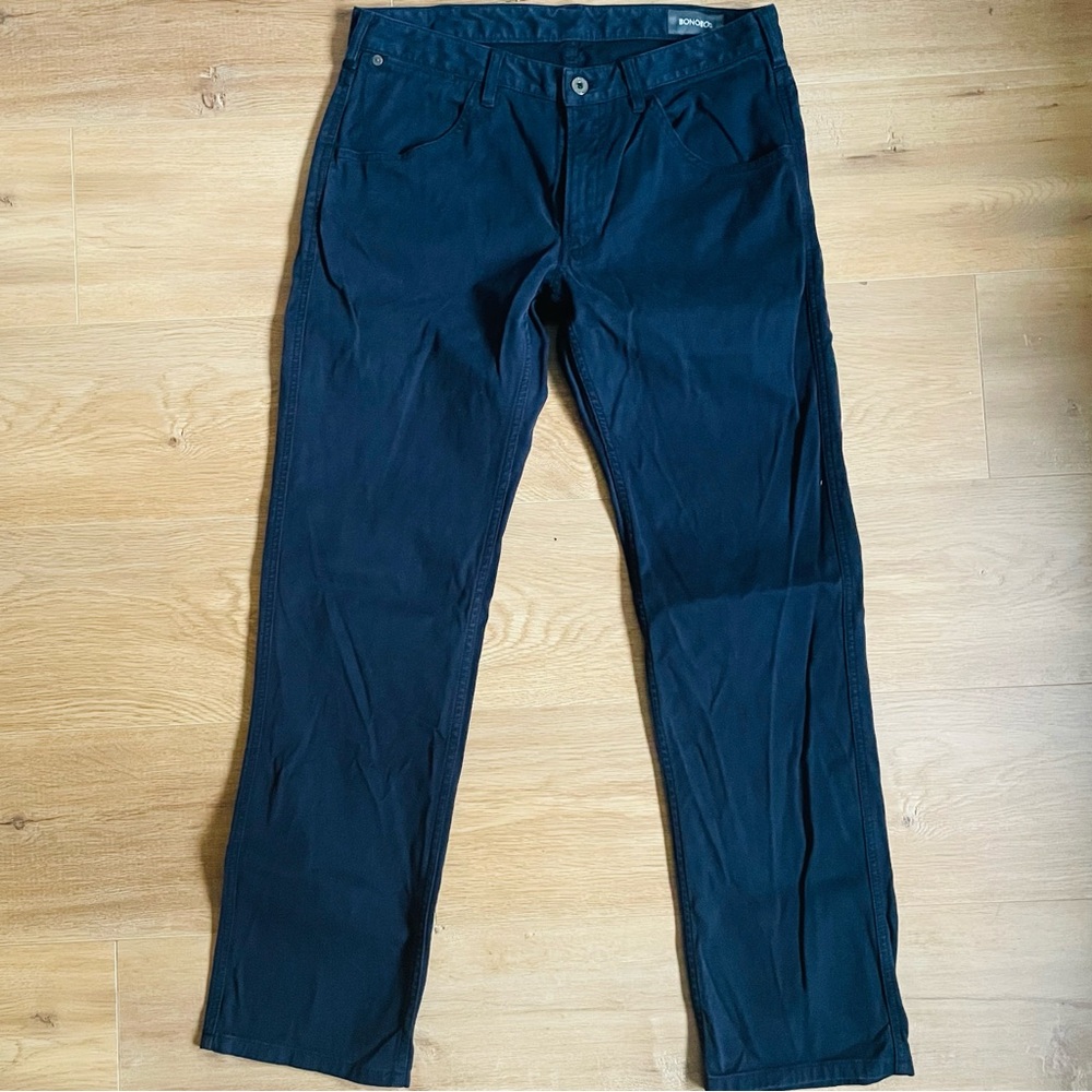 Bonobos Men’s Navy Corduroy Pants 31x30 Straight Fit 5 Pocket - Picture 6 of 13